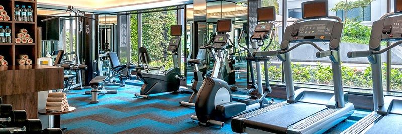 Hyatt Centric Candolim Goa Exterior foto A gym at a hotel