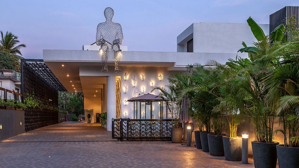 Hyatt Centric Candolim Goa Exterior foto The hotel's entrance
