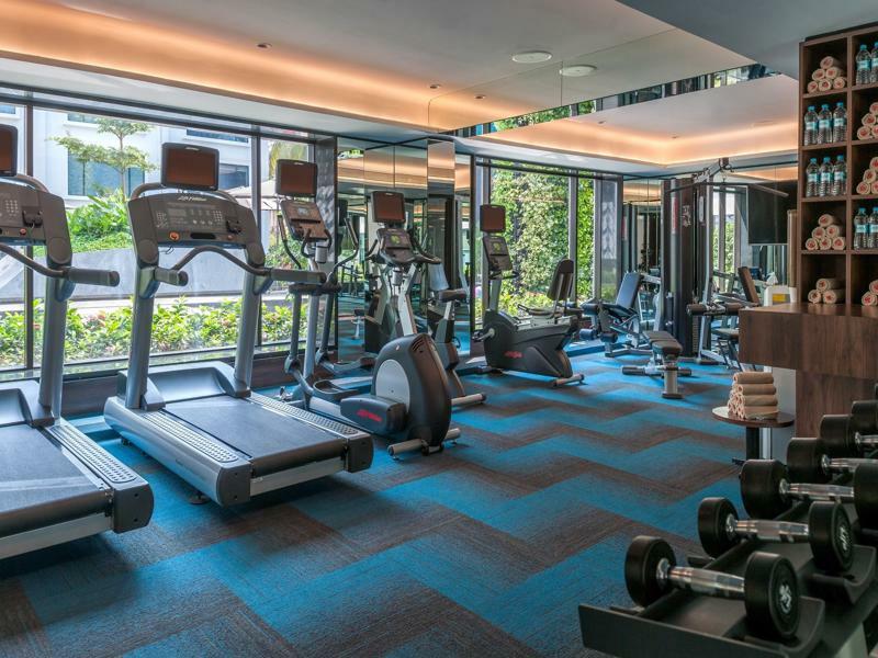 Hyatt Centric Candolim Goa Exterior foto The gym at the hotel